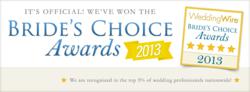 Kiss the Planner Wins WeddingWire Bride's Choice Award 2013